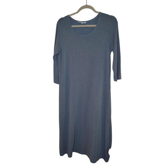 Bryn Walker Women’s Maxi Dress Size Small Greyish Blue W/Pockets USA 1/2 Sleeve - Picture 1 of 9